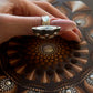 HandMade Silver Luxury Paint Applicator Ring for 3D dots paint