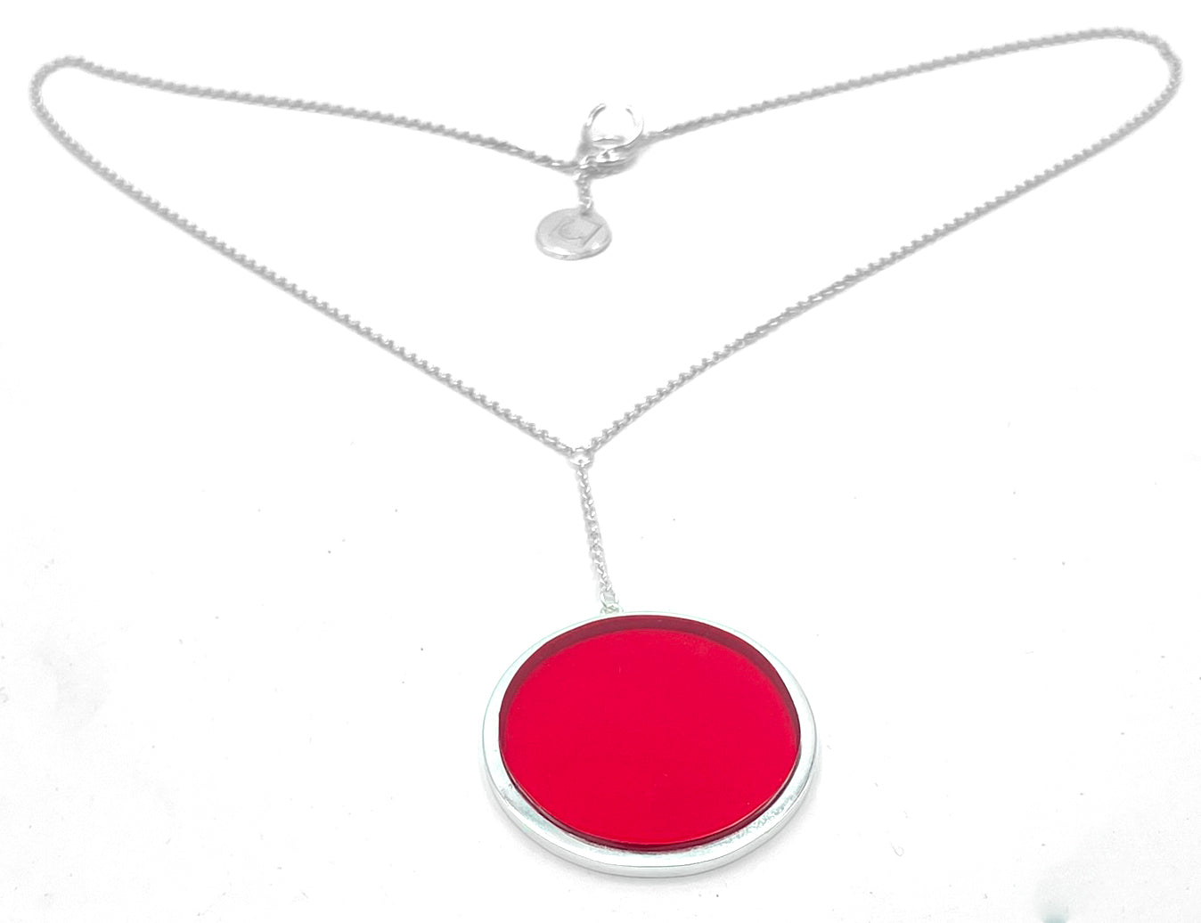 SIMPLE Collection Big Pendant Red