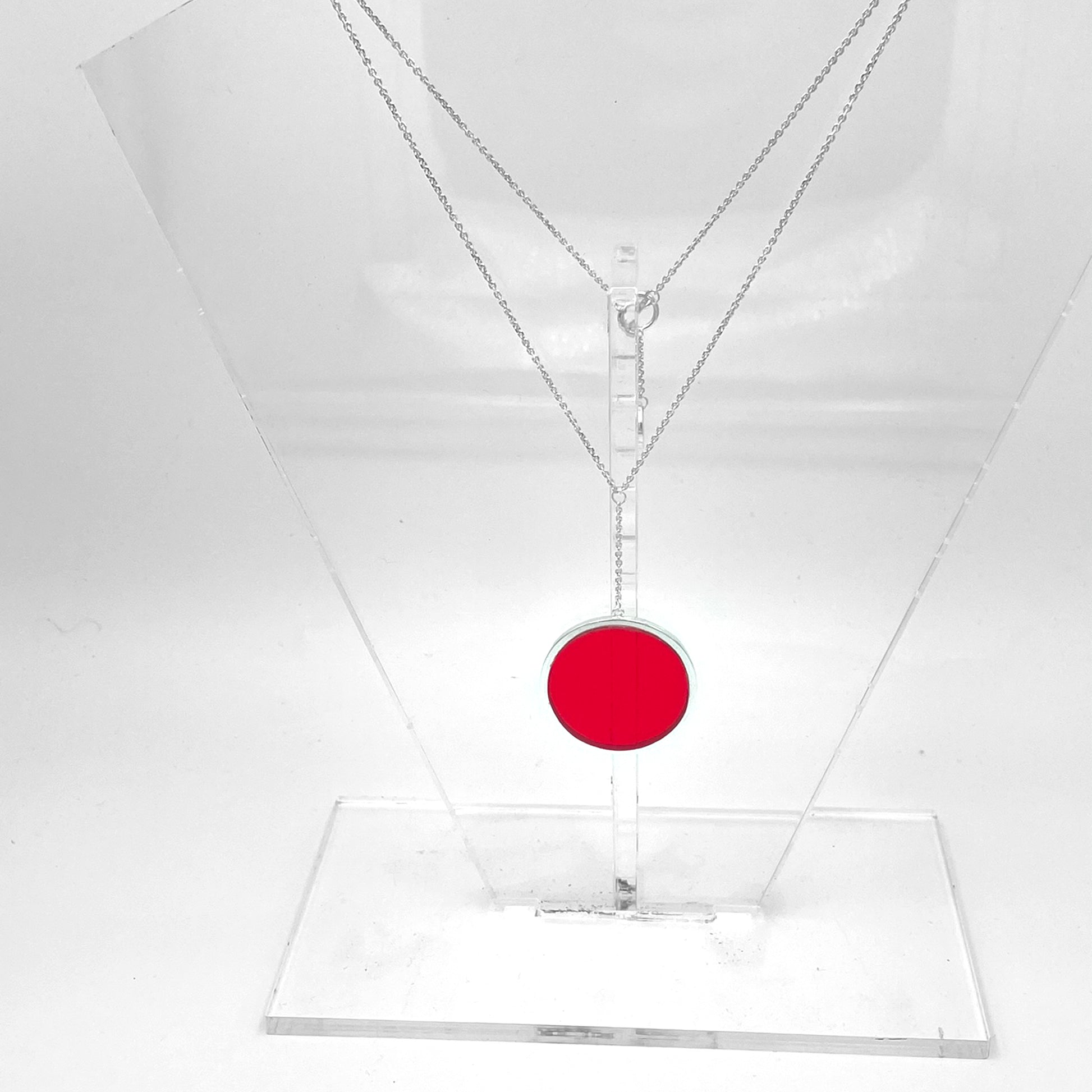 SIMPLE Collection Big Pendant Red