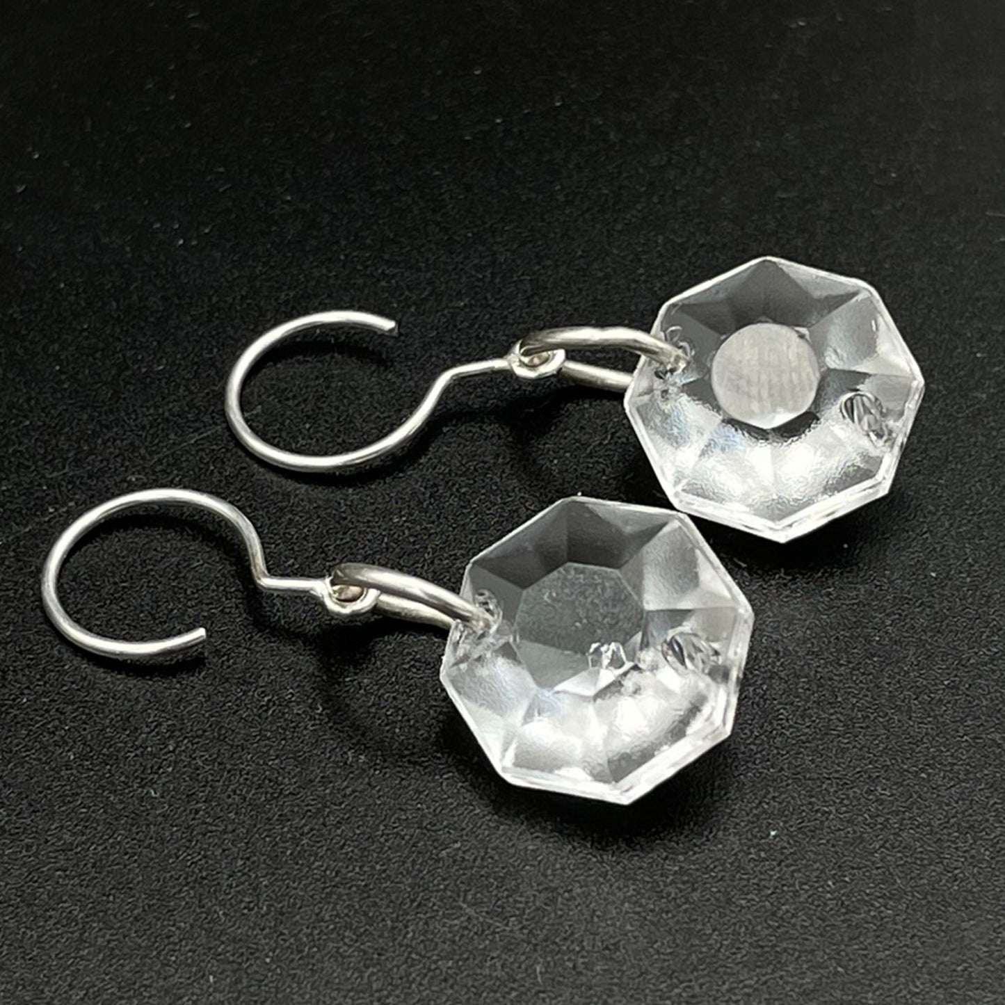 Crystal Earrings Pyramid Simple